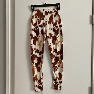 We Wore What Cow Print Active Leggings